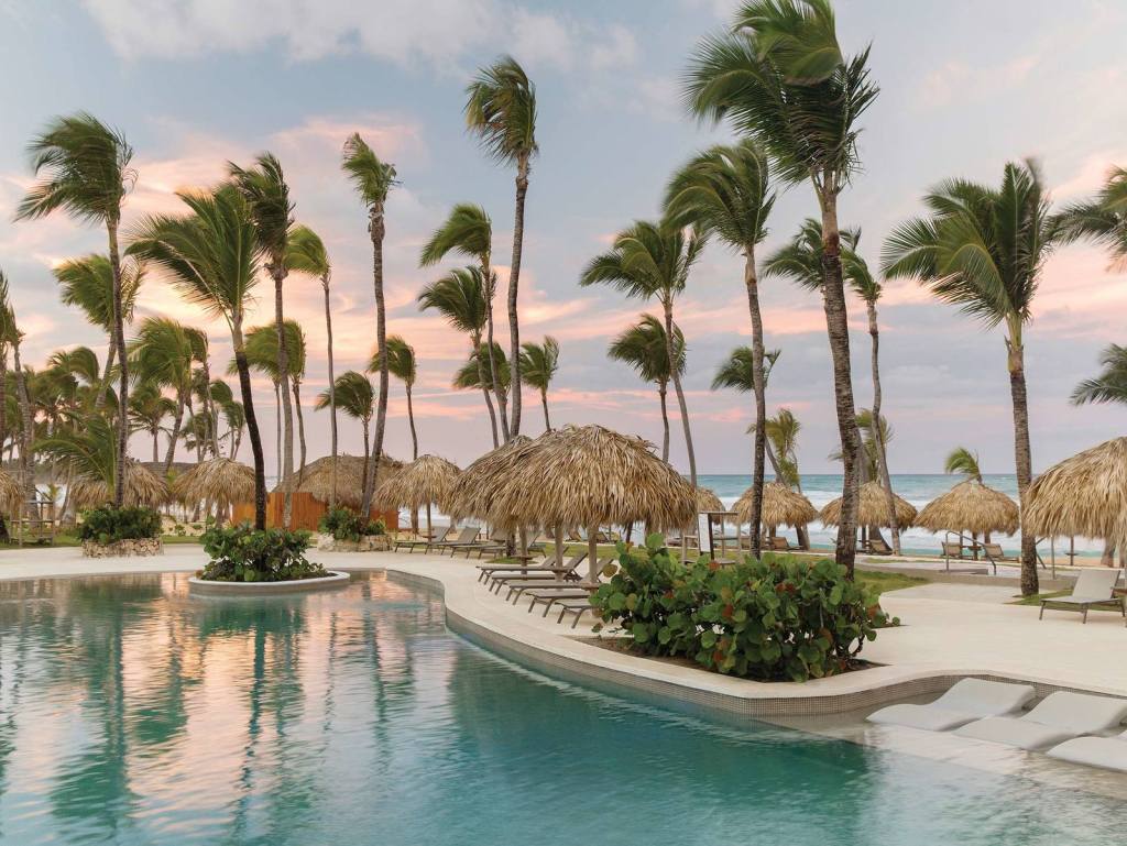 Sunset over the Main Pool