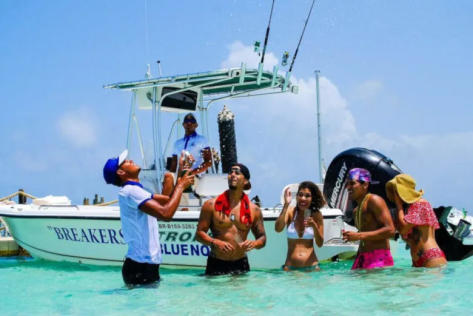 Enjoying The Natural Pool