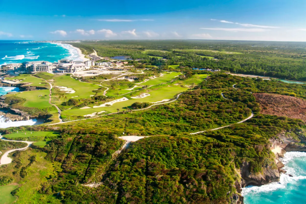 Macao Beach Helicopter View